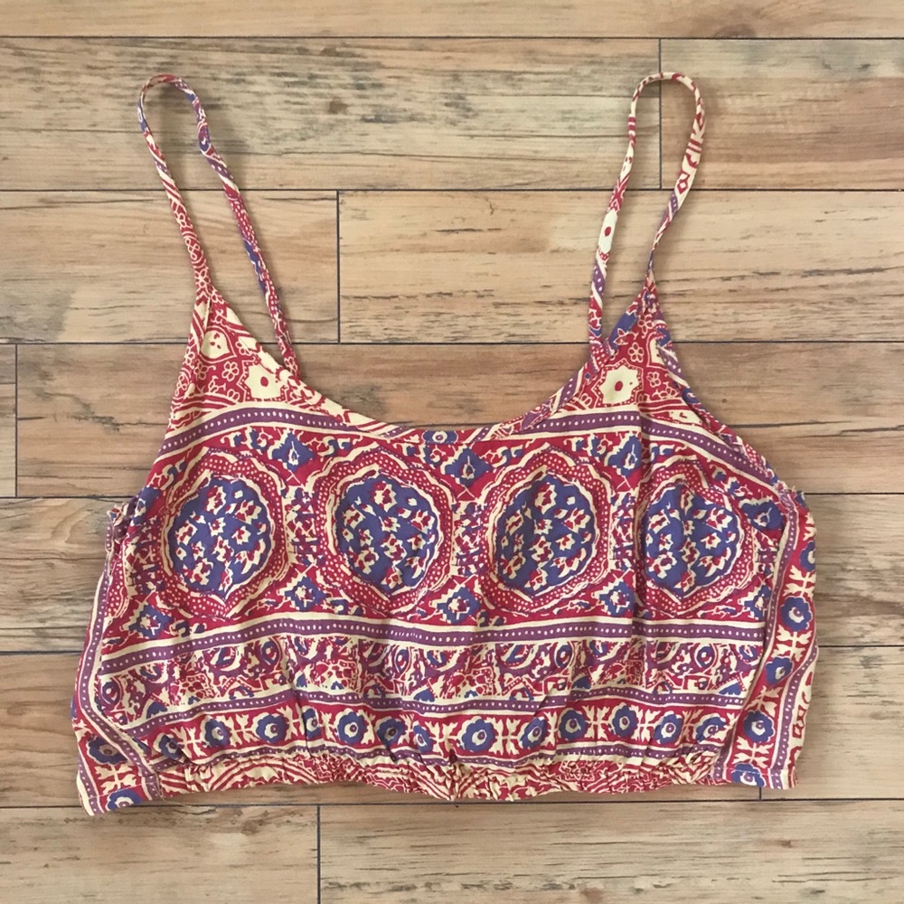 LA HEARTS Tie Back Crop Tank